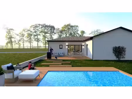 terrain avec maison neuve à vendre