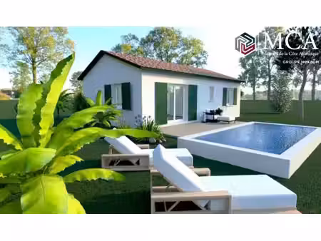 terrain avec maison neuve à vendre