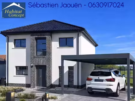 terrain avec maison neuve à vendre