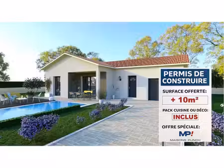 terrain avec maison neuve à vendre