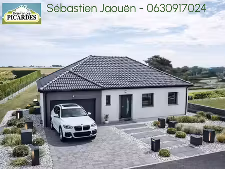 terrain avec maison neuve à vendre