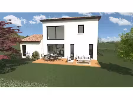 terrain avec maison neuve à vendre