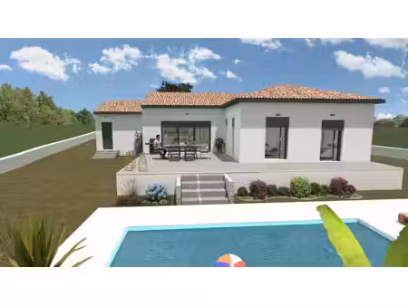 terrain avec maison neuve à vendre