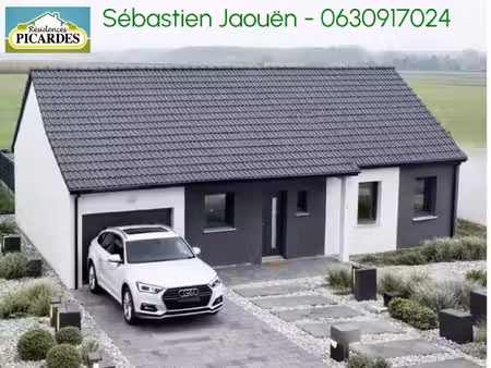 terrain avec maison neuve à vendre