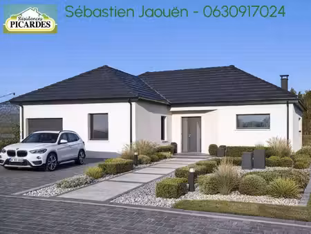 terrain avec maison neuve à vendre