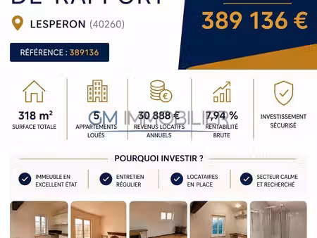 immeuble à vendre