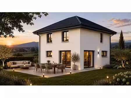 terrain avec maison neuve à vendre