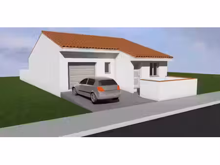 terrain avec maison neuve à vendre