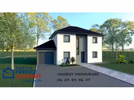 terrain avec maison neuve à vendre