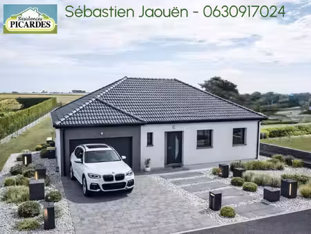 terrain avec maison neuve à vendre