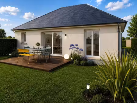 terrain avec maison neuve à vendre