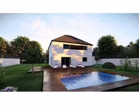 terrain avec maison neuve à vendre