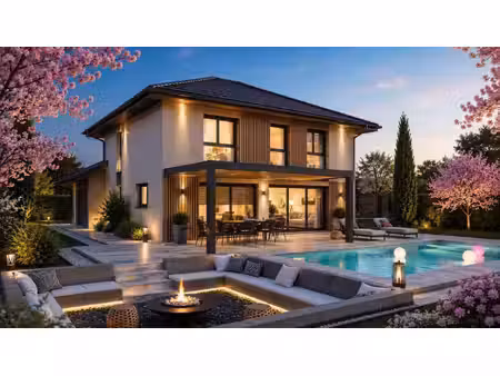 terrain avec maison neuve à vendre