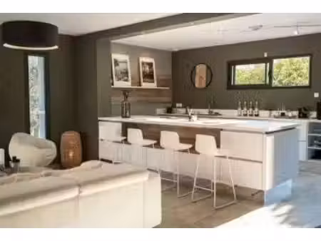terrain avec maison neuve à vendre