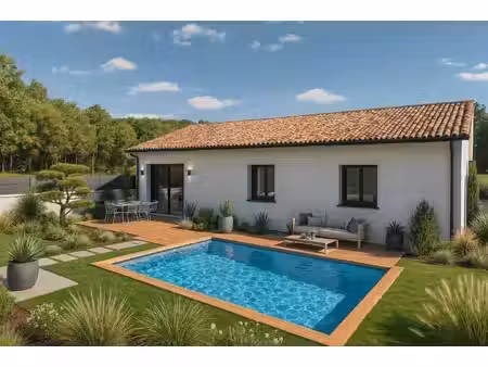 terrain avec maison neuve à vendre