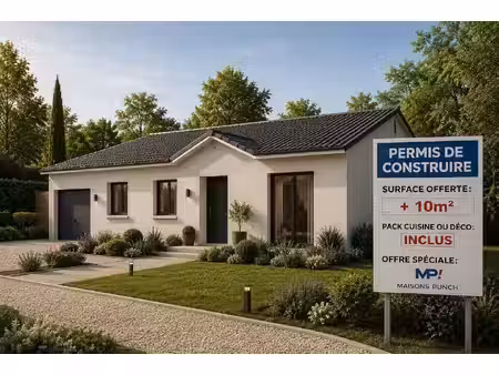 terrain avec maison neuve à vendre