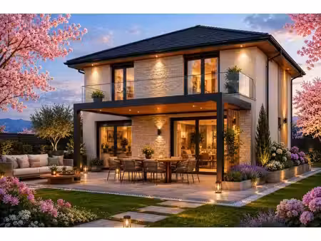 terrain avec maison neuve à vendre