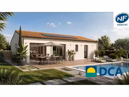 terrain avec maison neuve à vendre