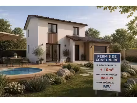 terrain avec maison neuve à vendre