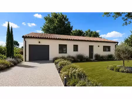 terrain avec maison neuve à vendre