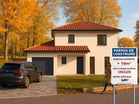 terrain avec maison neuve à vendre