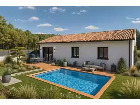 terrain avec maison neuve à vendre