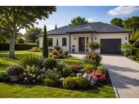 terrain avec maison neuve à vendre