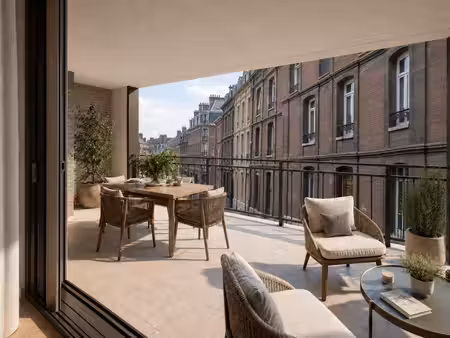 rouen gare - t4 107 m² – loggia + balcon