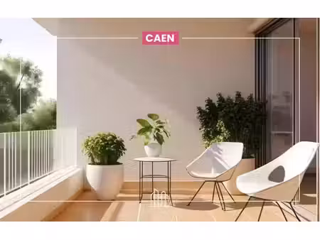 vente appartement neuf 3 pièces 68m2 caen - 410900 € - surface privée
