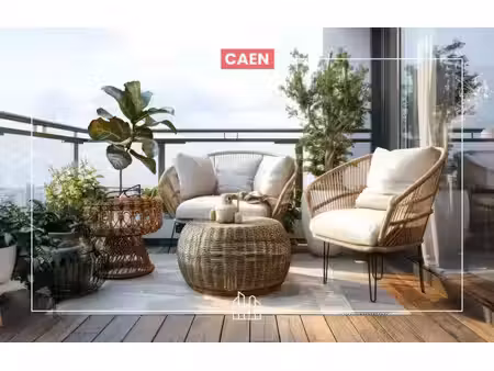 vente appartement neuf 3 pièces 80m2 caen - 411912 € - surface privée