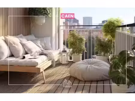 vente appartement neuf 4 pièces 89m2 caen - 414127 € - surface privée