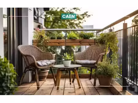 vente appartement neuf 4 pièces 98m2 caen - 492448 € - surface privée