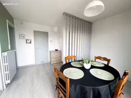 appartement meublé 50 m² à nevers avec balcon – boulevard victor hugo – résidence calme