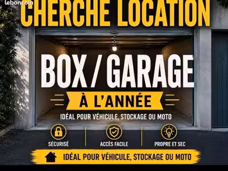recherche loc box/garage antibes
