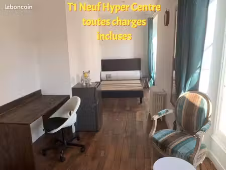 studio meublé hyper centre ttes charges incluses