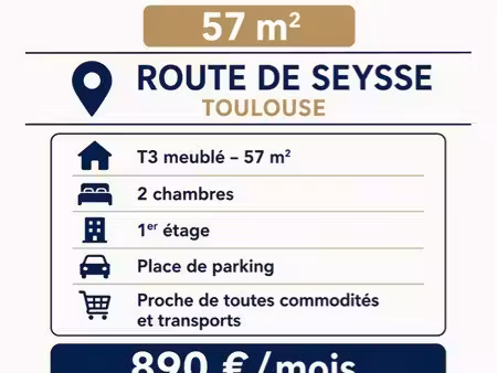 appartement meublé à louer