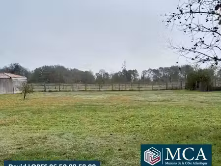 vente terrain 1100 m² à saint-martin-du-bois (33910)  60 000 €