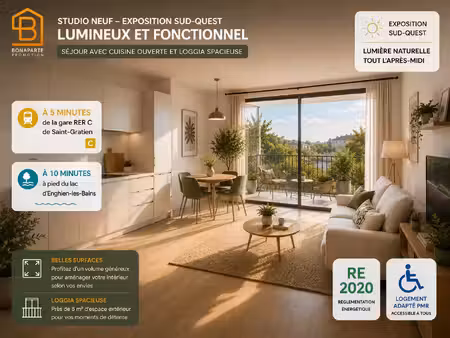 vente appartement 1 pièce 25 m² saint-prix (95390)