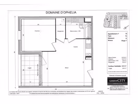 location appartement 2 pièces 44 m² à saint-jory (31790)  517 €