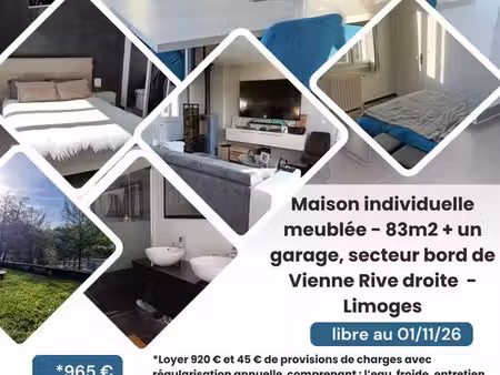 location maison meublee bord de vienne