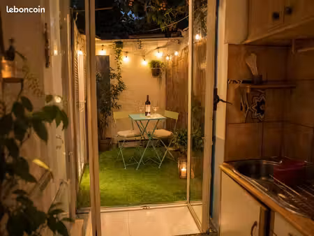 cour privée plein sud • loft meublé marseille 6e