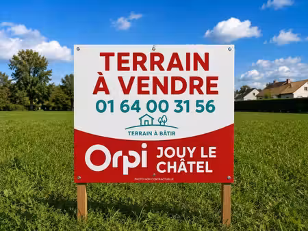 terrain à vendre jouy le chatel