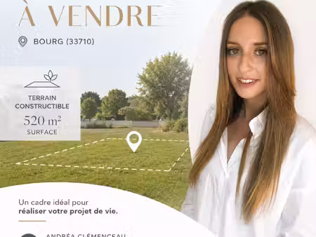 à vendre terrain à bâtir 520m2 - libre de constructeur