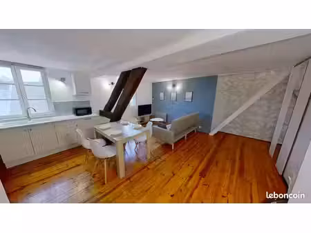 duplex meublé 36m² - dernier étage - centre-ville troyes