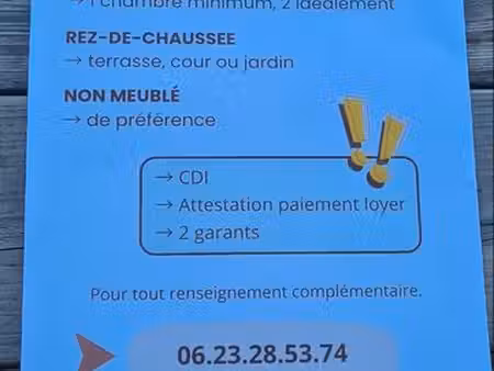 recherche logement f2 f3 rdc ou 1er etage avec extérieur (terrasse ou jardin..) perpignan 