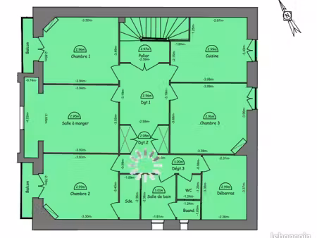 appartement 120 m2 4-5p à louer