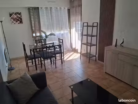t2 neuf meuble 50m2 + balcon dans residence gardiennee