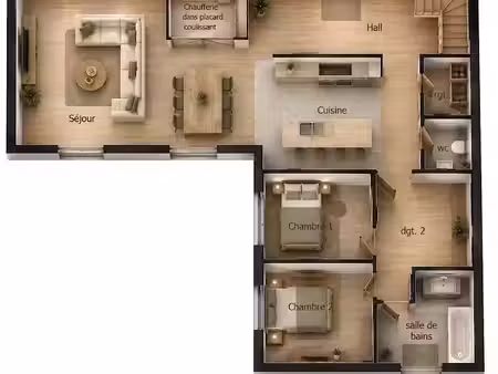 vente maison 4 pièces 97 m² à mogneneins (01140)  180 000 €