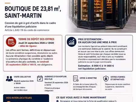 boutique 24 m² paris