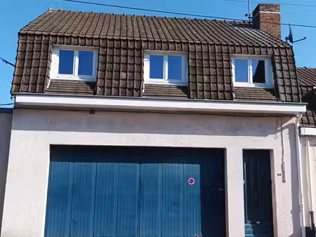 maison 46m2 hab et 2 garages avec terrain